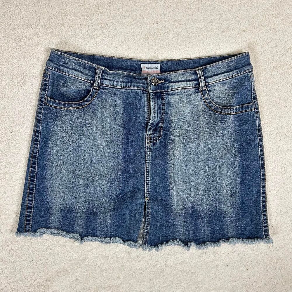 No Boundaries Y2K Denim Mini Skirt